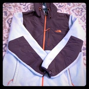 North face hooded fleece, EUC